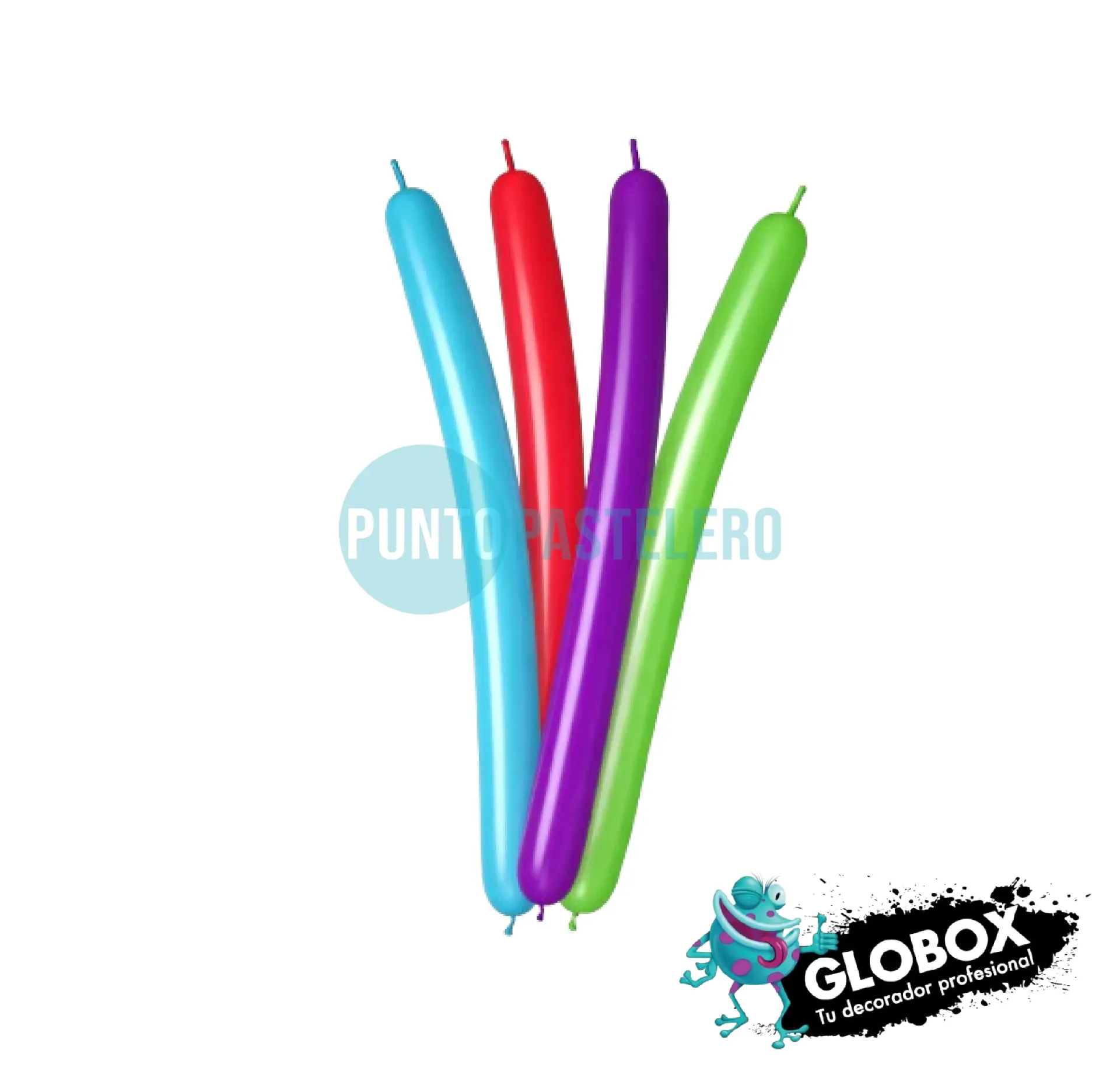 PACK GLOBO GLOBOLOGIA T260 GLOBOX MULTICOLOR FLUO (X 50 U.)
