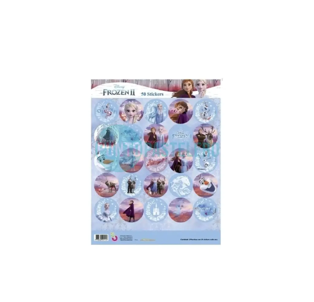 STICKERS EN PLANCHA FROZEN (24 U.)
