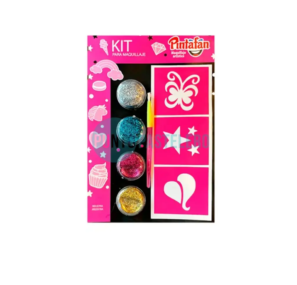 KIT MAQUILLAJE ARTISTICO GLITTER NENA (651-1)