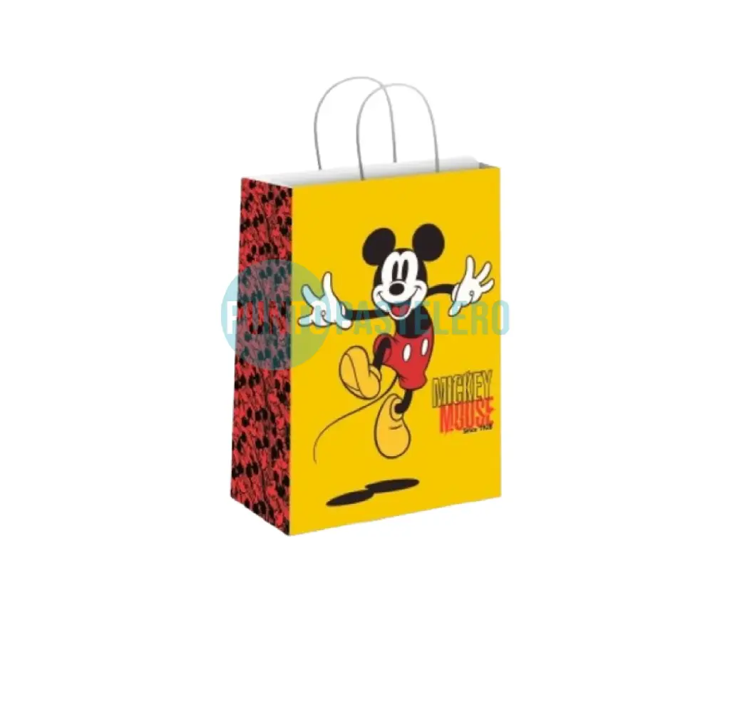BOLSA GOLOSINERA CUMPLEAÑOS MICKEY (X 10 U.)