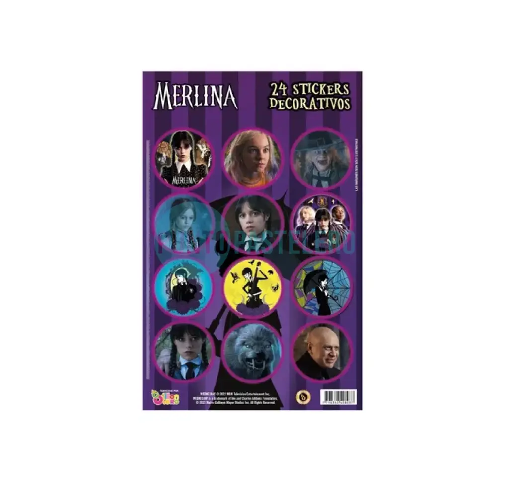 STICKERS MERLINA (24 U.)