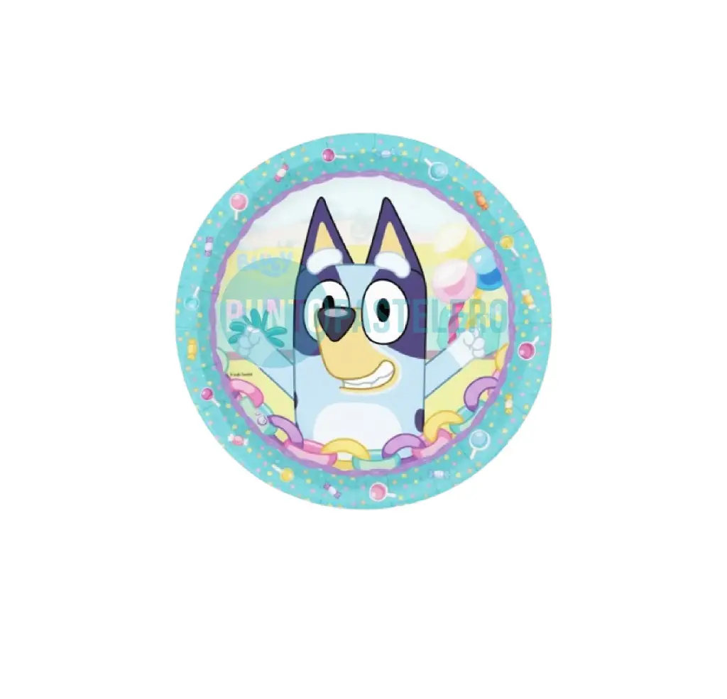PLATO POLIPAPEL BLUEY (8 U.)