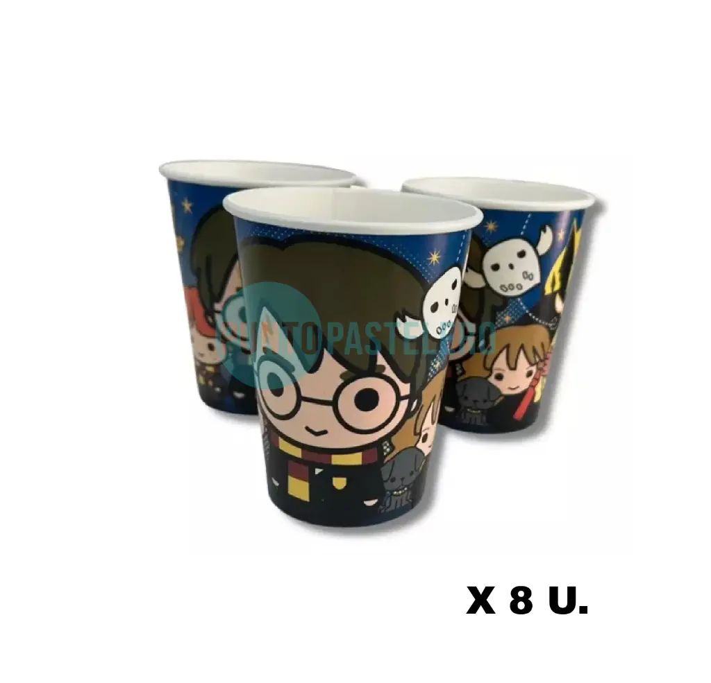VASO POLIPAPEL HARRY POTTER (8 U.)