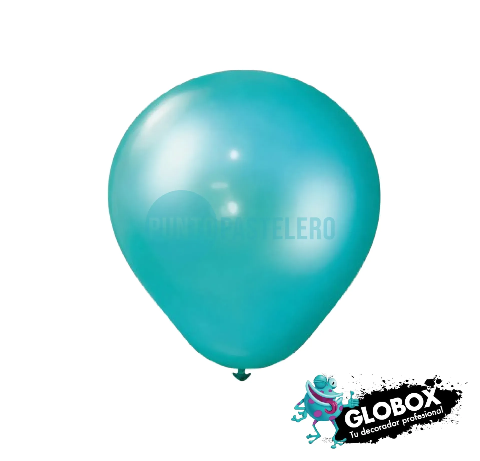PACK GLOBO GLOBOX 5" AZUL TUQUESA INTENSO (X 50 U.)