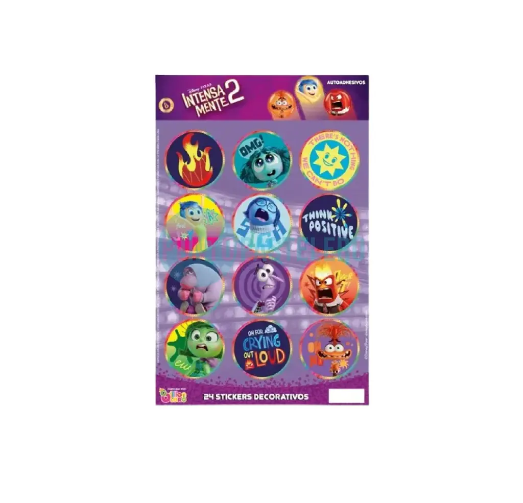 STICKERS EN PLANCHA INTENSAMENTE (24 U.)