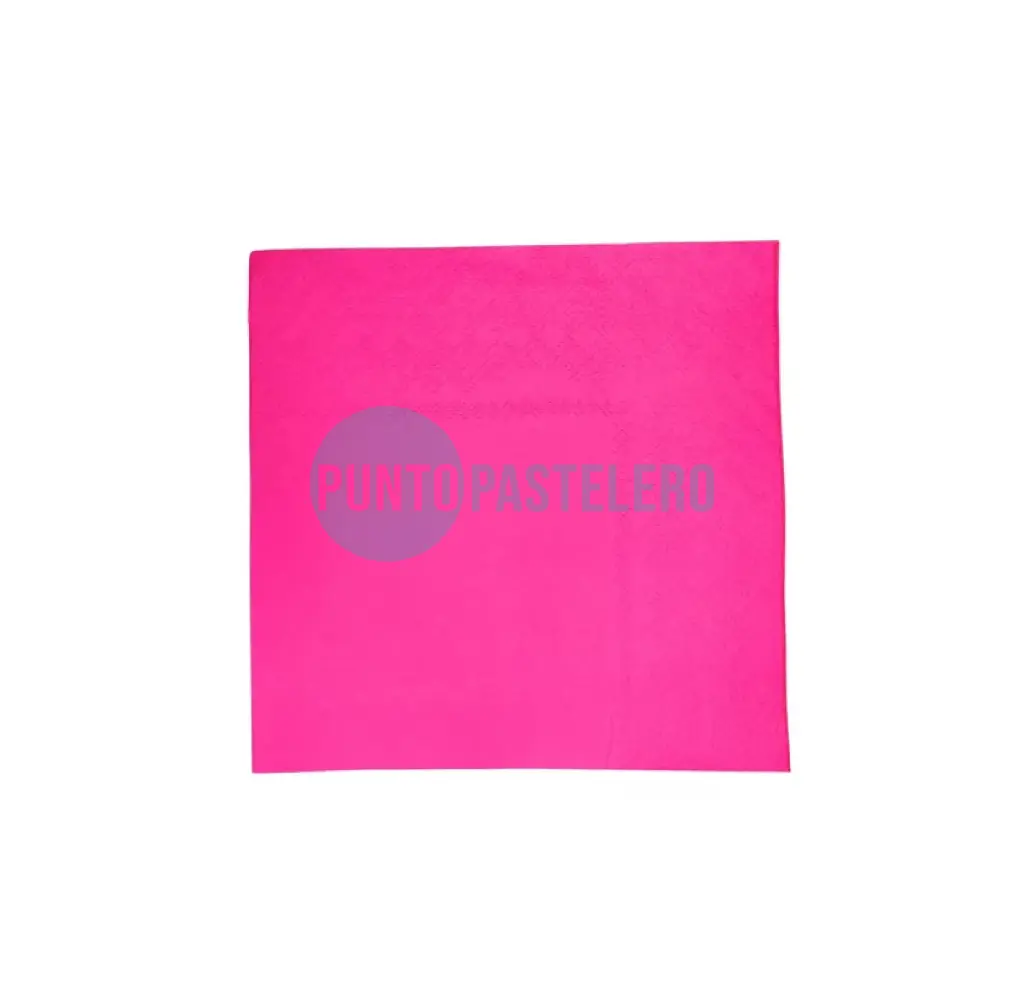 [7798422850916] SERVILLETA FLUO FUCSIA (X 20 U.)