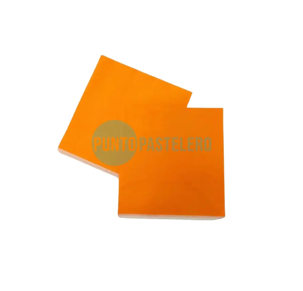 SERVILLETA FLUO NARANJA (X 20 U.)