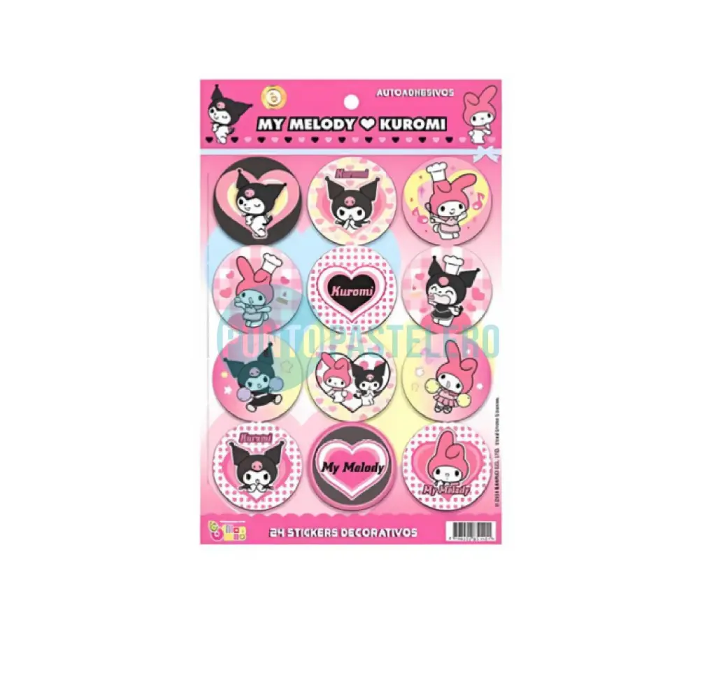 STICKERS KUROMI MELODY (24 U.)