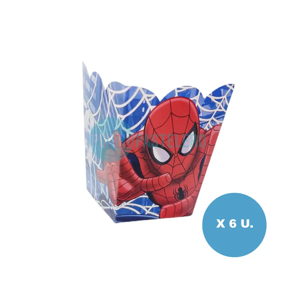 CAJITA POCHOCLERA/GOLOSINERA HOMBRE ARAÑA (6 U.)