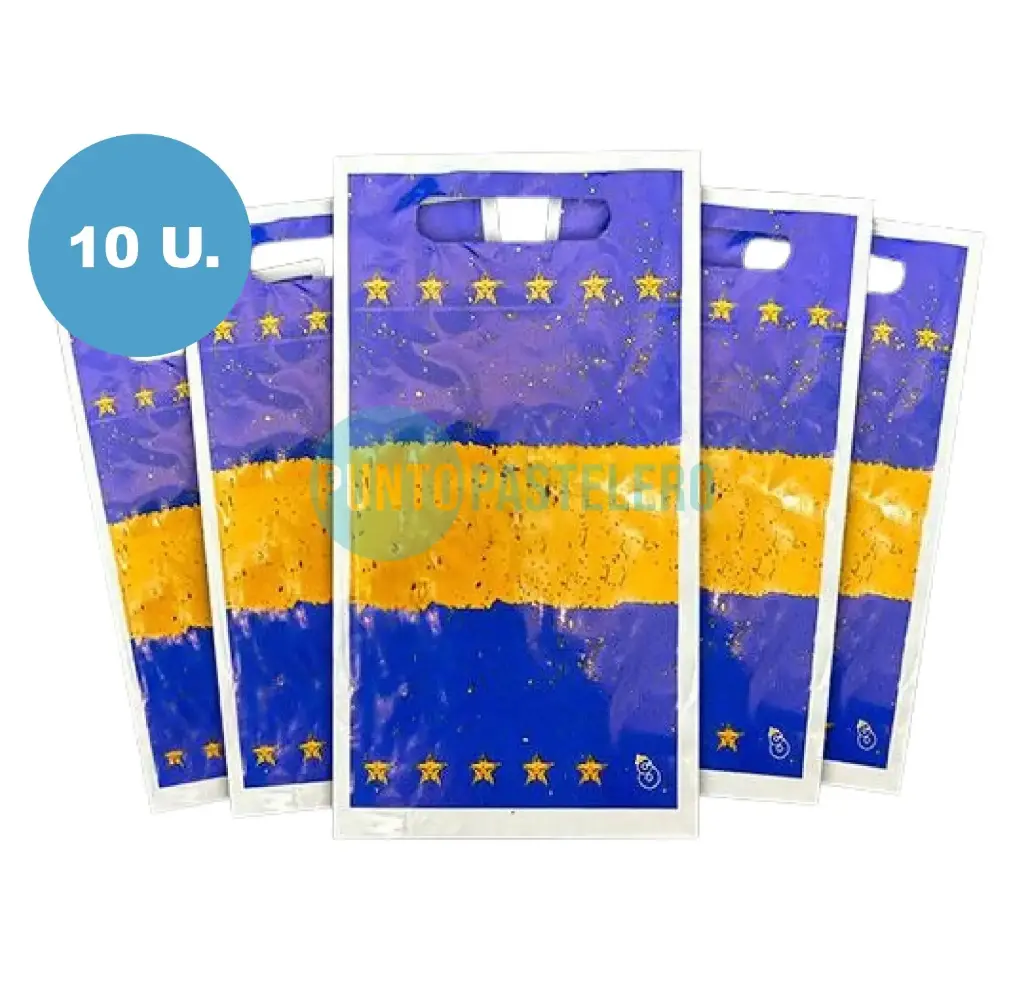 BOLSITA SORPRESITA BOCA JUNIORS (AZUL Y ORO) (10 U.)