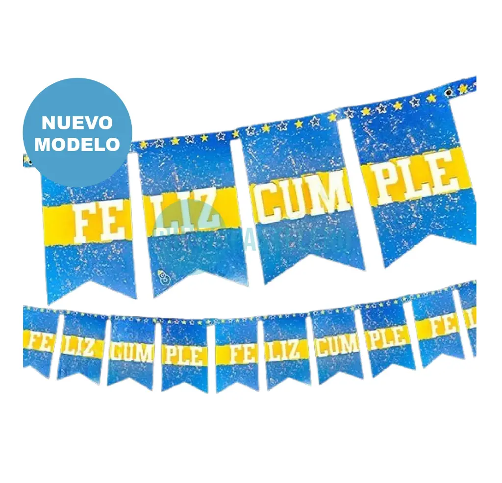 BANDERIN BOCA JUNIORS (MODELO NUEVO)