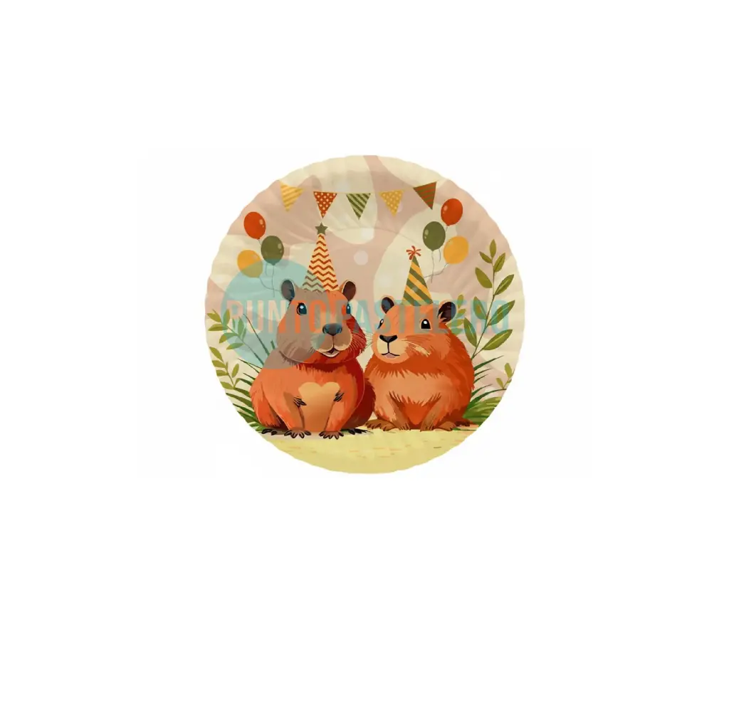 PLATO POLIPAPEL CAPIBARA (8 U.)