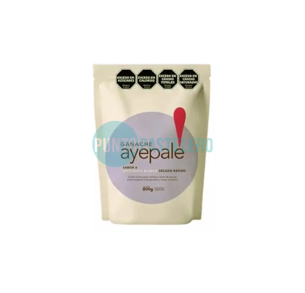 [7798430970019] GANACHE SECADO RAPIDO CHOCOLATE BLANCO AYEPALE (X 800 GR.)