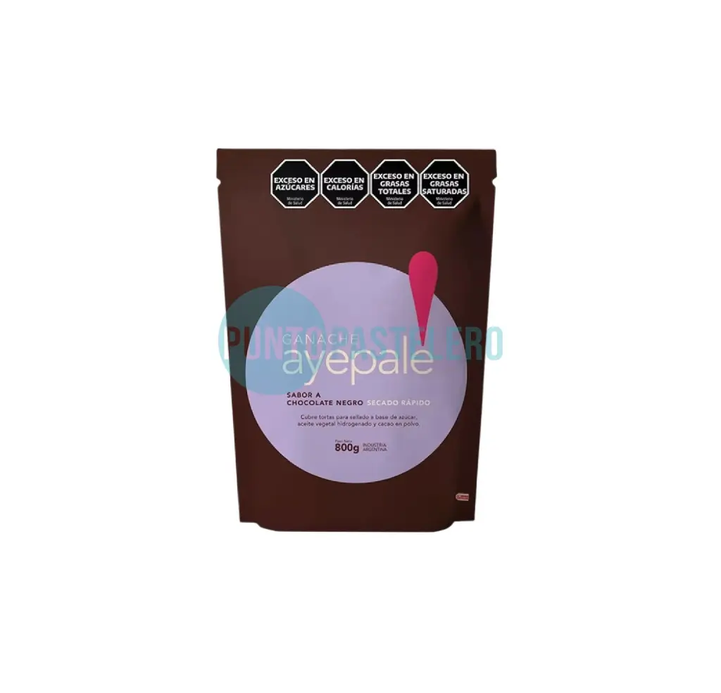 [7798430970026] GANACHE SECADO RAPIDO CHOCOLATE NEGRO AYEPALE (X 800 GR.)