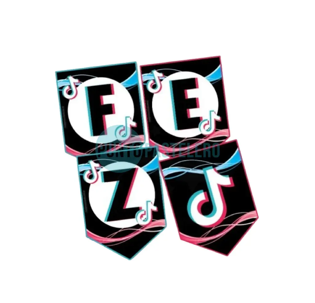BANDERIN FELIZ CUMPLEAÑOS TIK TOK