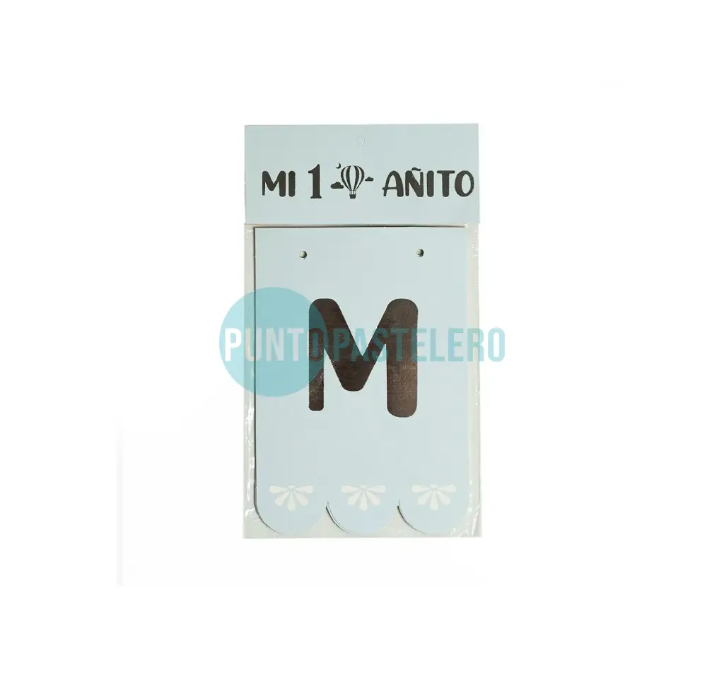 BANDERIN MI 1° AÑITO CELESTE