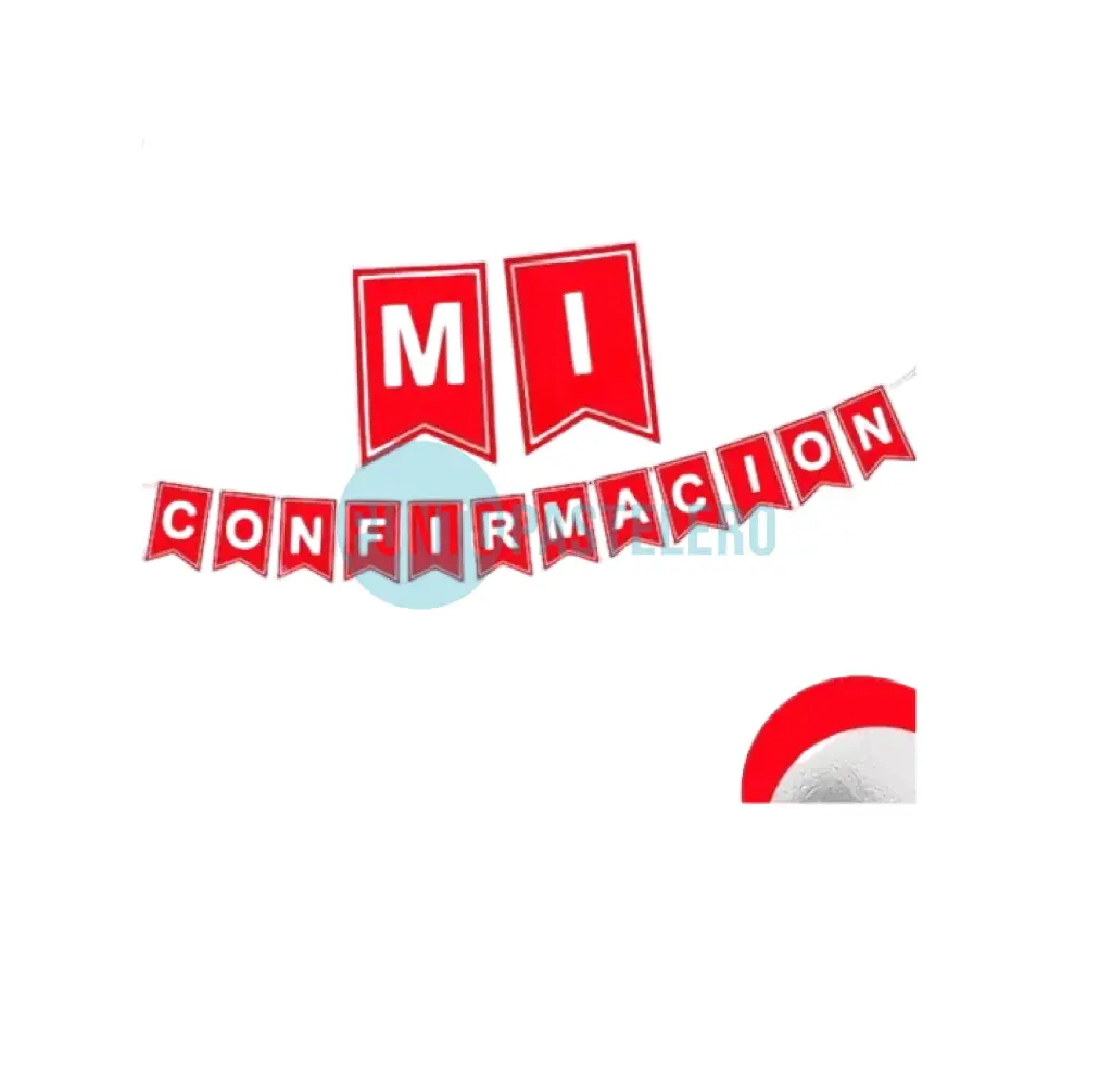 BANDERIN MI CONFIRMACION CON STAMPING