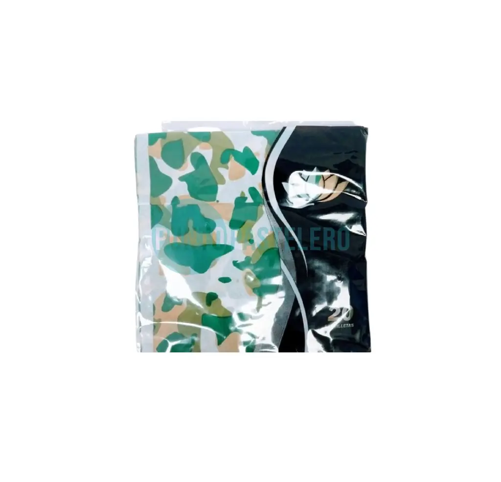 SERVILLETA CAMUFLADA (X 20 U.)