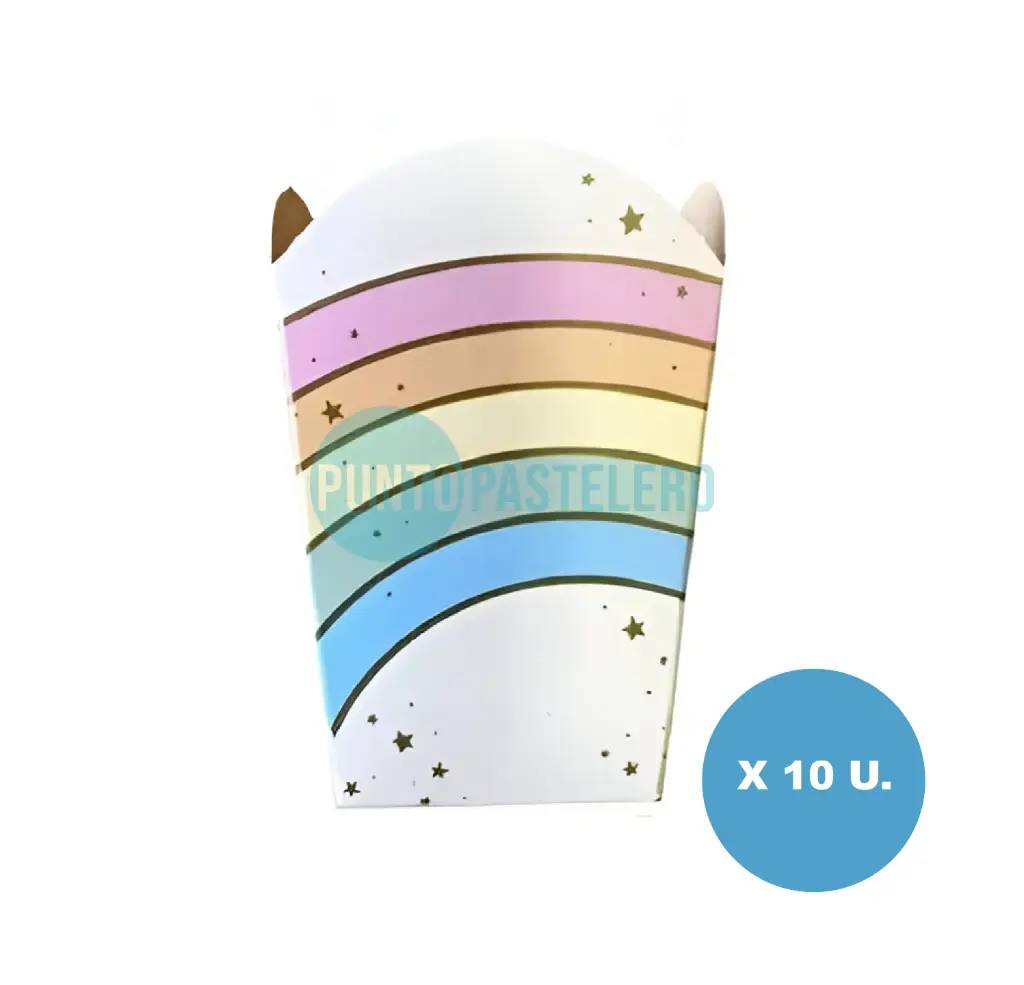 [7799051006095] CAJITA POCHOCLERA/GOLOSINERA ARCOIRIS (10 U.)