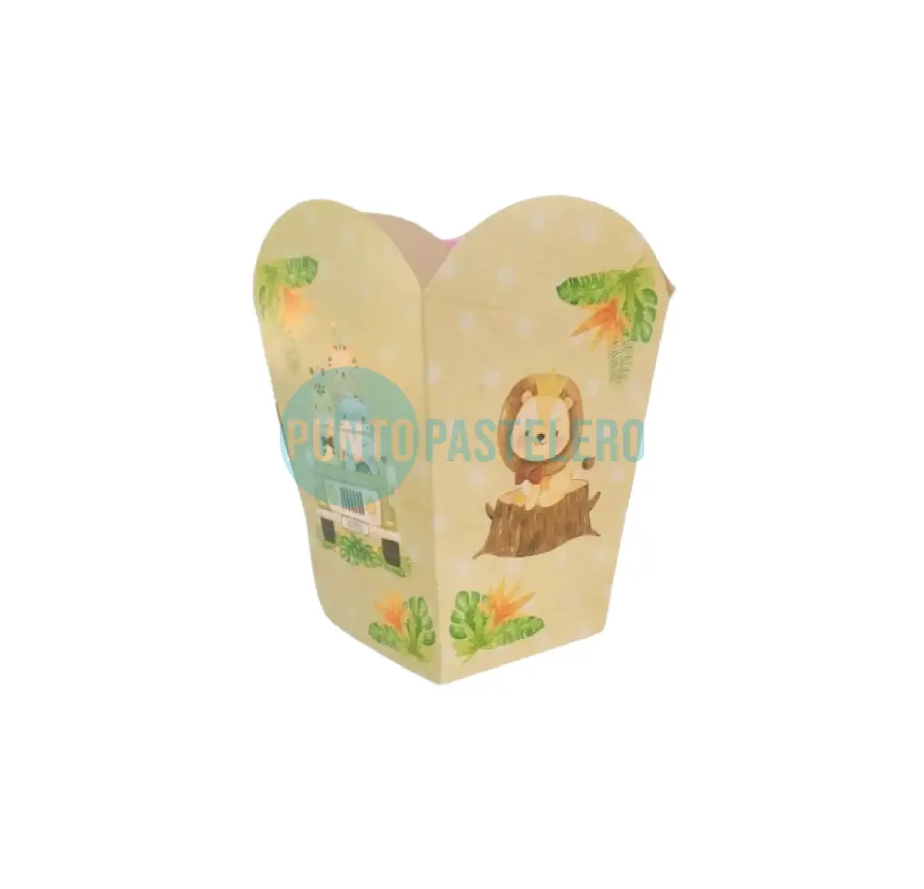 CAJITA POCHOCLERA/GOLOSINERA SAFARI (10 U.)