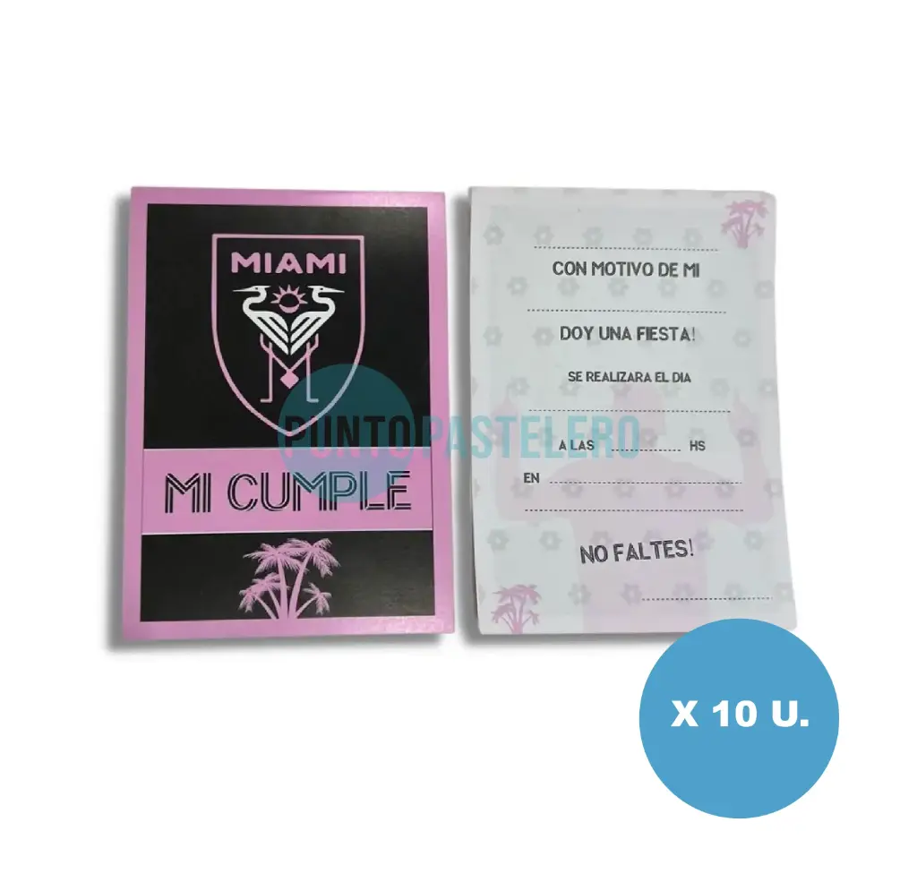 INVITACION INTER DE MIAMI (10 U.)