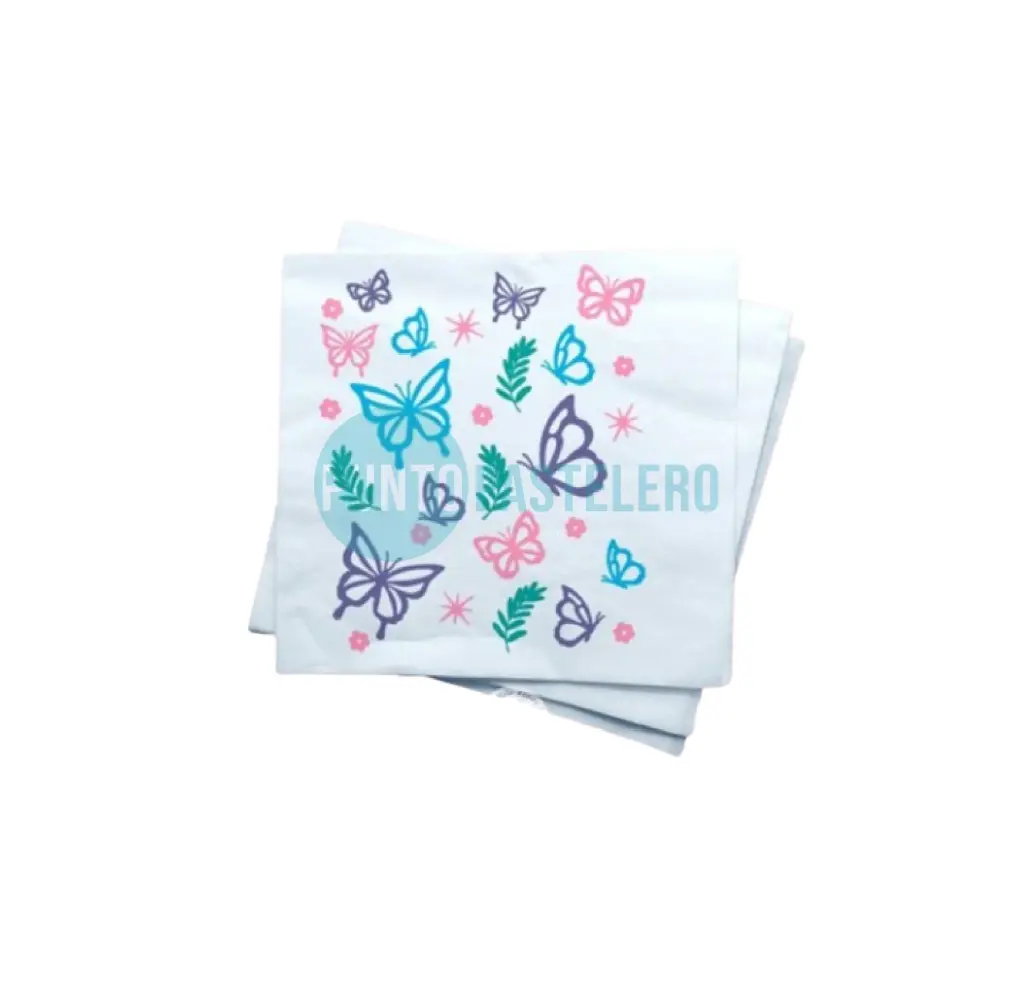 SERVILLETA MARIPOSAS GLAM (X 20 U.)