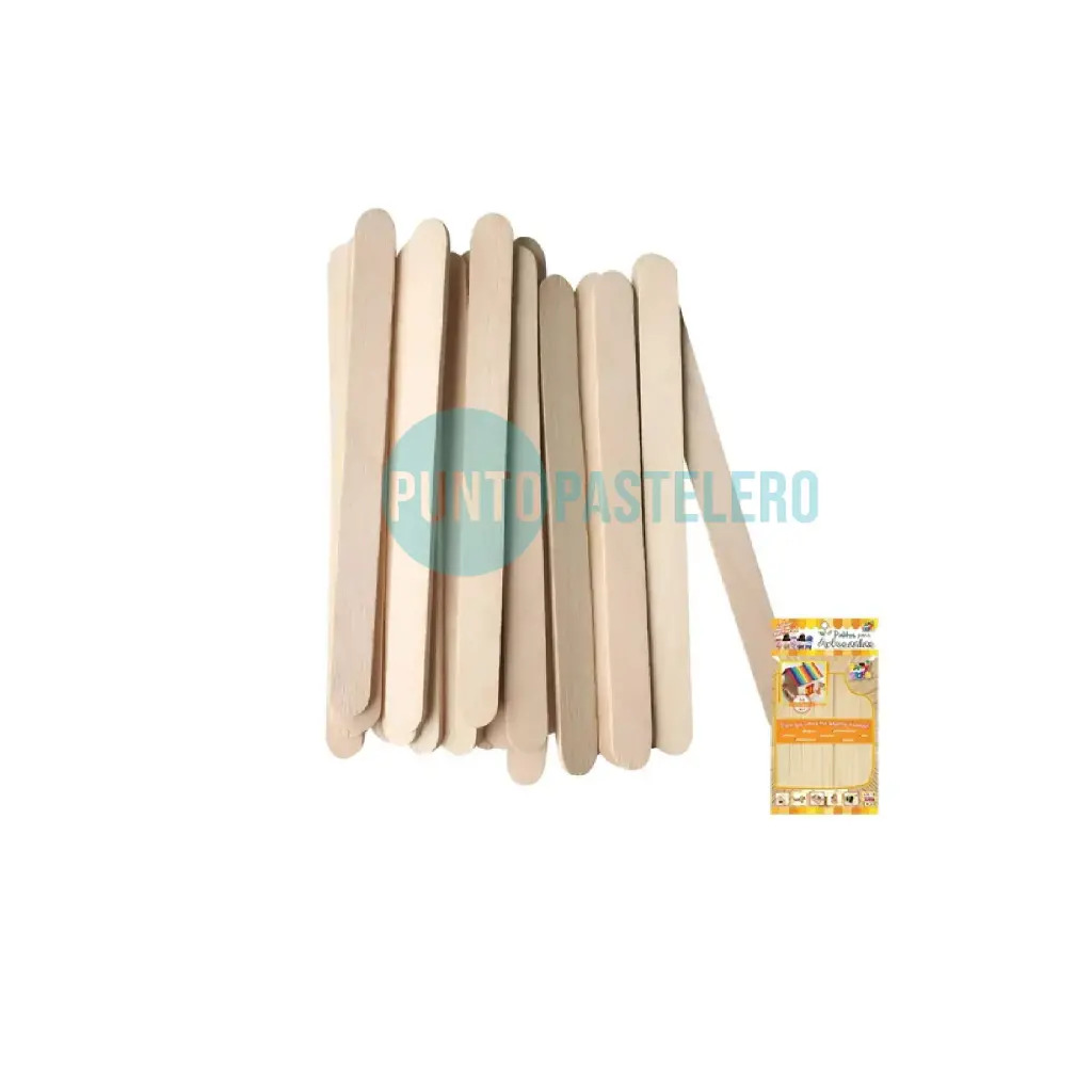 [7798322356921] PALITO HELADO NATURAL GRANDE 15 CM PARTY STORE (X 50 U.)