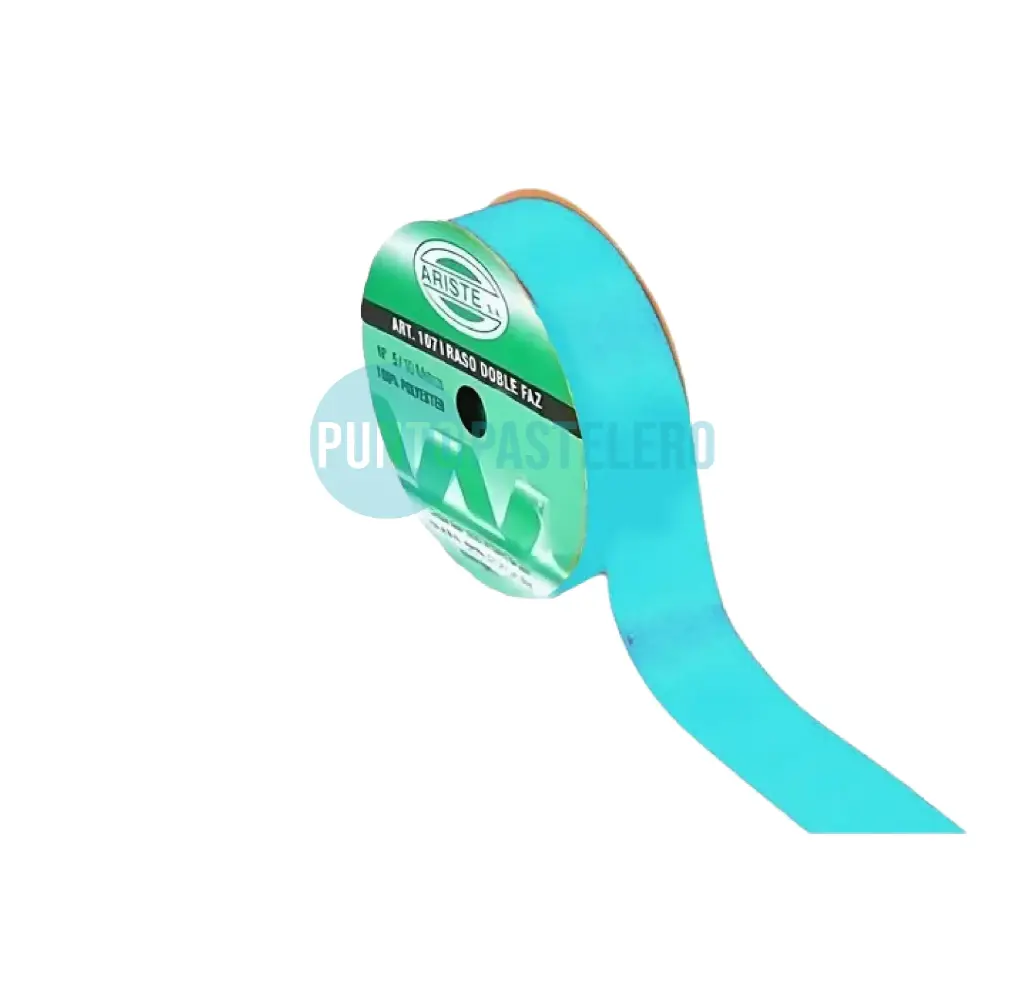 ROLLO CINTA RASO Nº5 CELESTE (X 10 MT.)