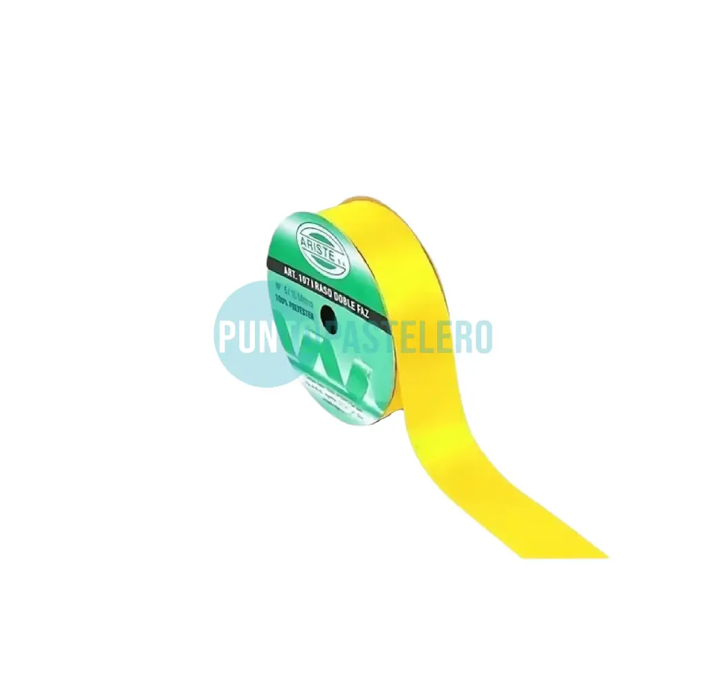 ROLLO CINTA RASO Nº5 AMARILLO (X 10 MT.)