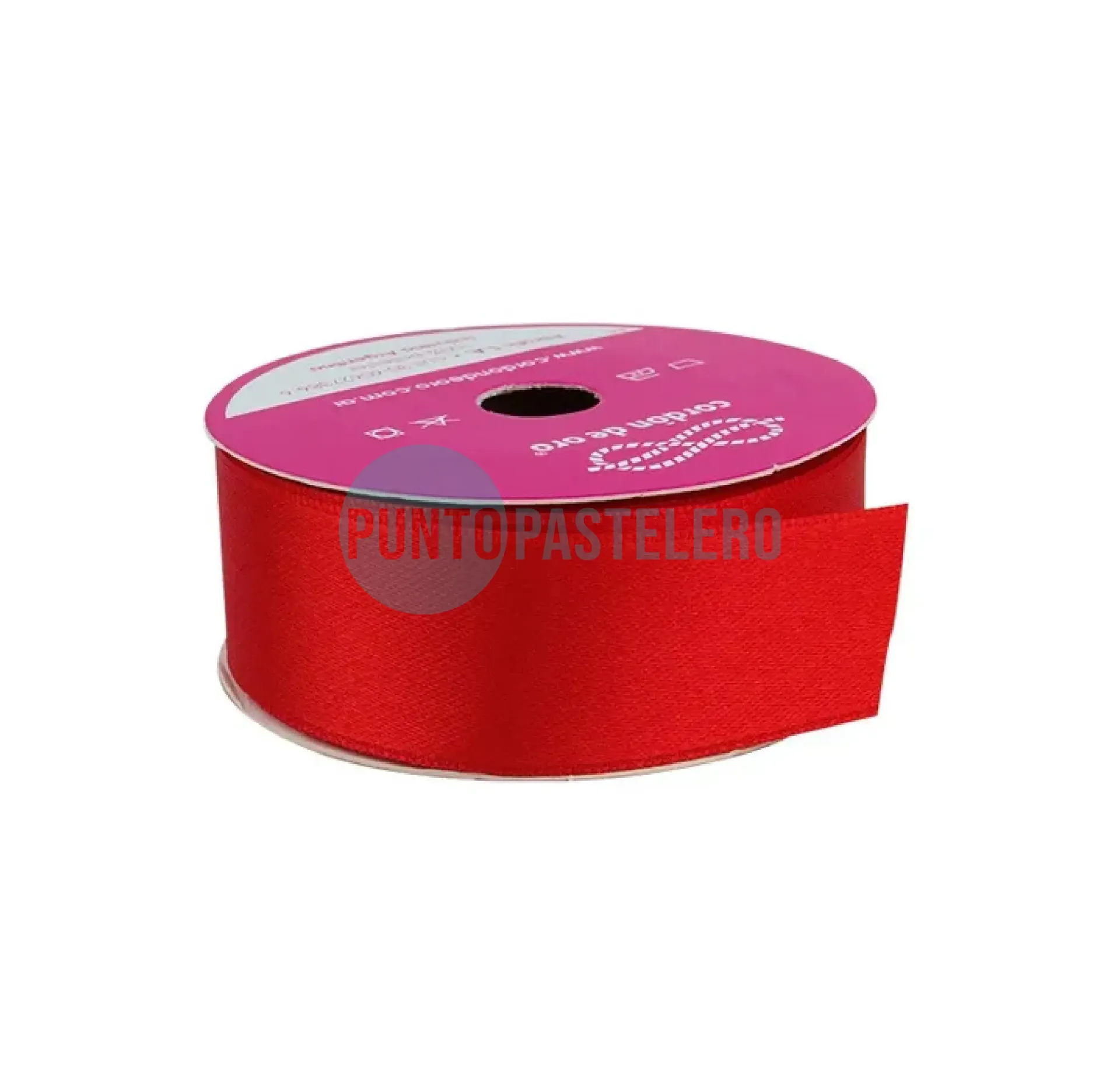 ROLLO CINTA RASO Nº5 ROJO (X 10 MT.)