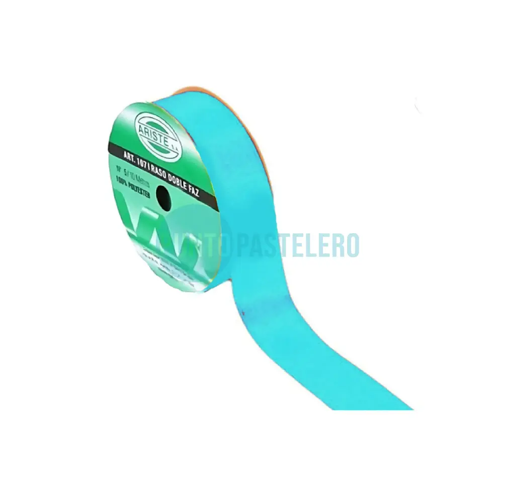 ROLLO CINTA RASO Nº5 VERDE AGUA (X 10 MT.)