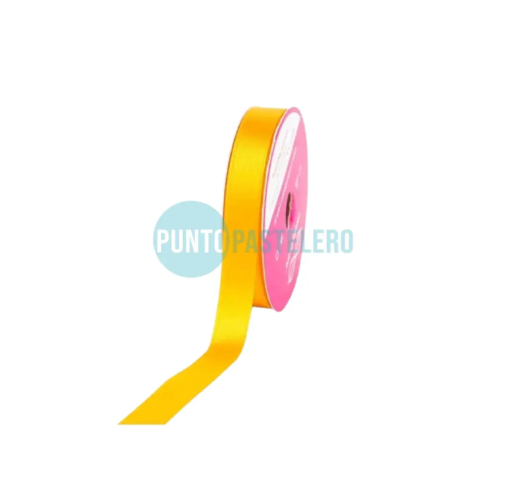 ROLLO CINTA RASO Nº5 AMARILLO DORADO (X 10 MT.)