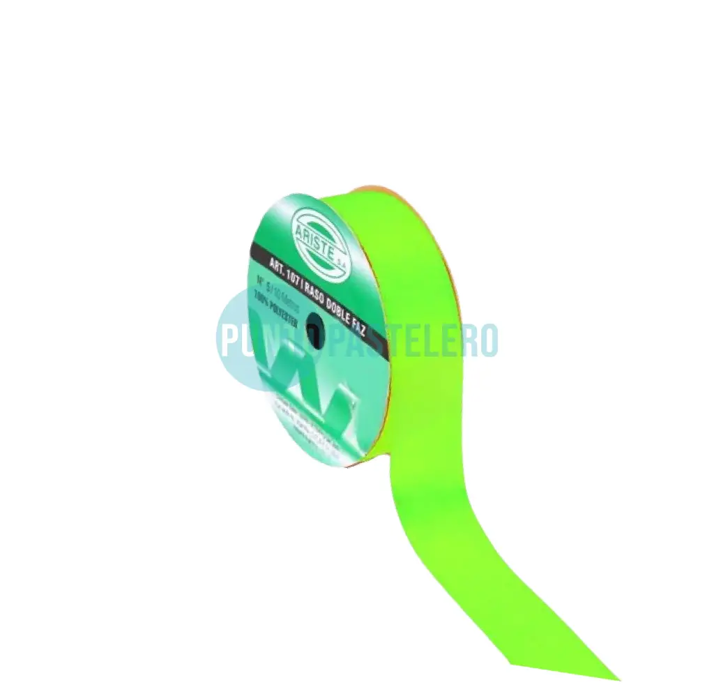 ROLLO CINTA RASO Nº5 VERDE MANZANA (X 10 MT.)