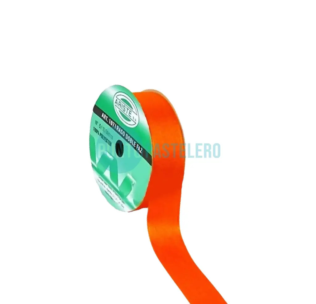 ROLLO CINTA RASO Nº5 NARANJA (X 10 MT.)
