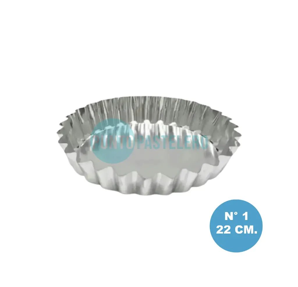 TARTERA PASTA FROLA FIJA N°1 22 CM (RC)