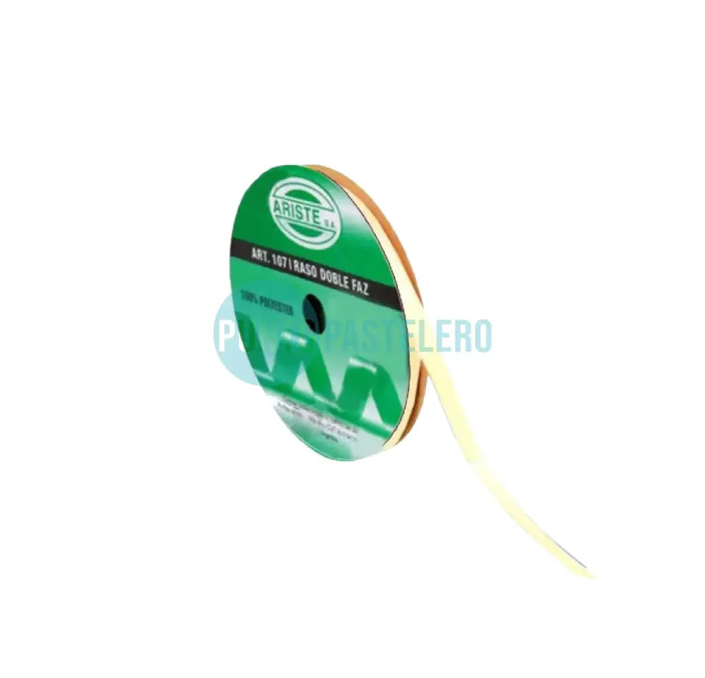 ROLLO CINTA RASO N°1 BEIGE (X 10 MT.)