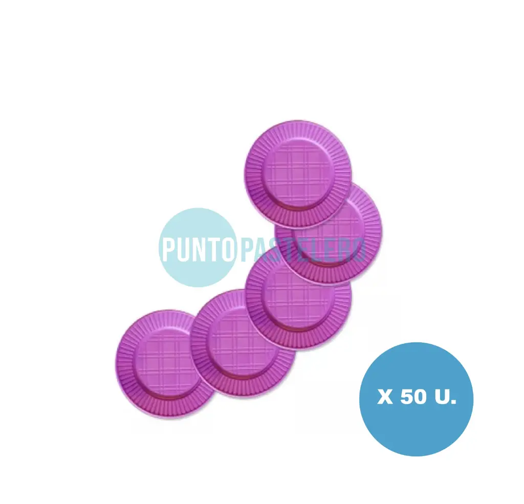 PLATO DESCARTABLE EA VIOLETA 17 CM (X 50 U.)