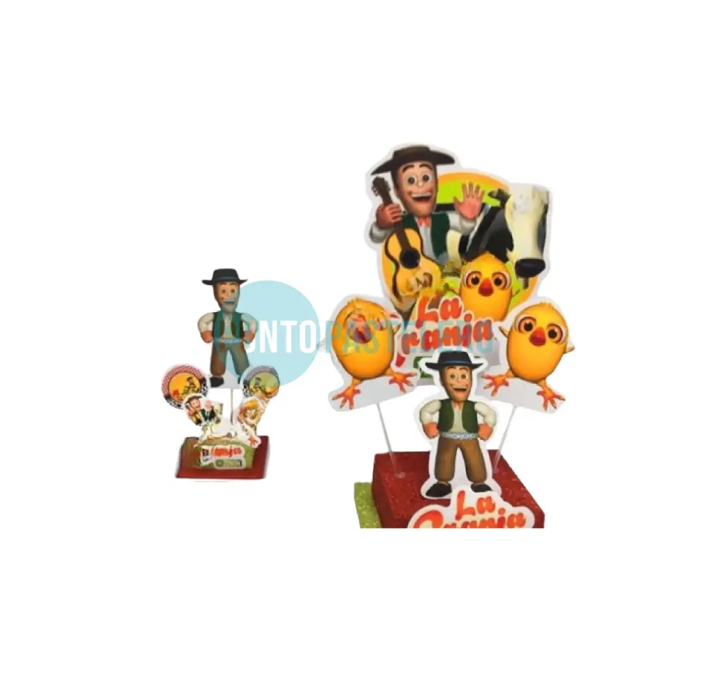 ADORNO TORTA BASE GIBREADA LA GRANJA DE ZENON