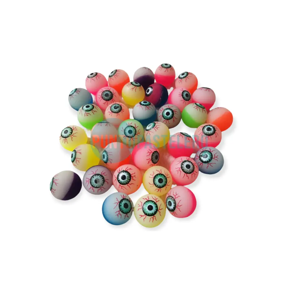 [000000041207] MINIATURA PELOTITAS SALTARINAS OJOS (X 10 U.)