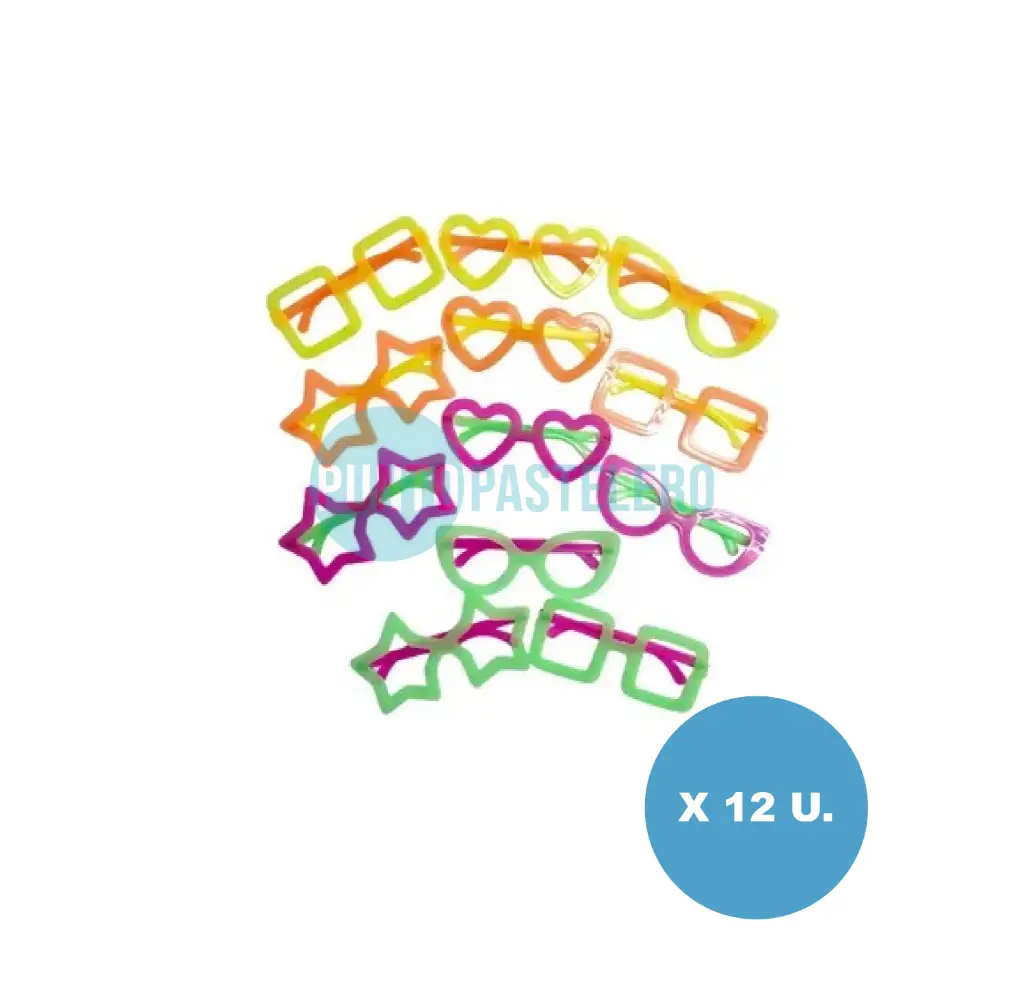 ANTEOJO SURTIDOS PLASTICOS (X 12 U.)