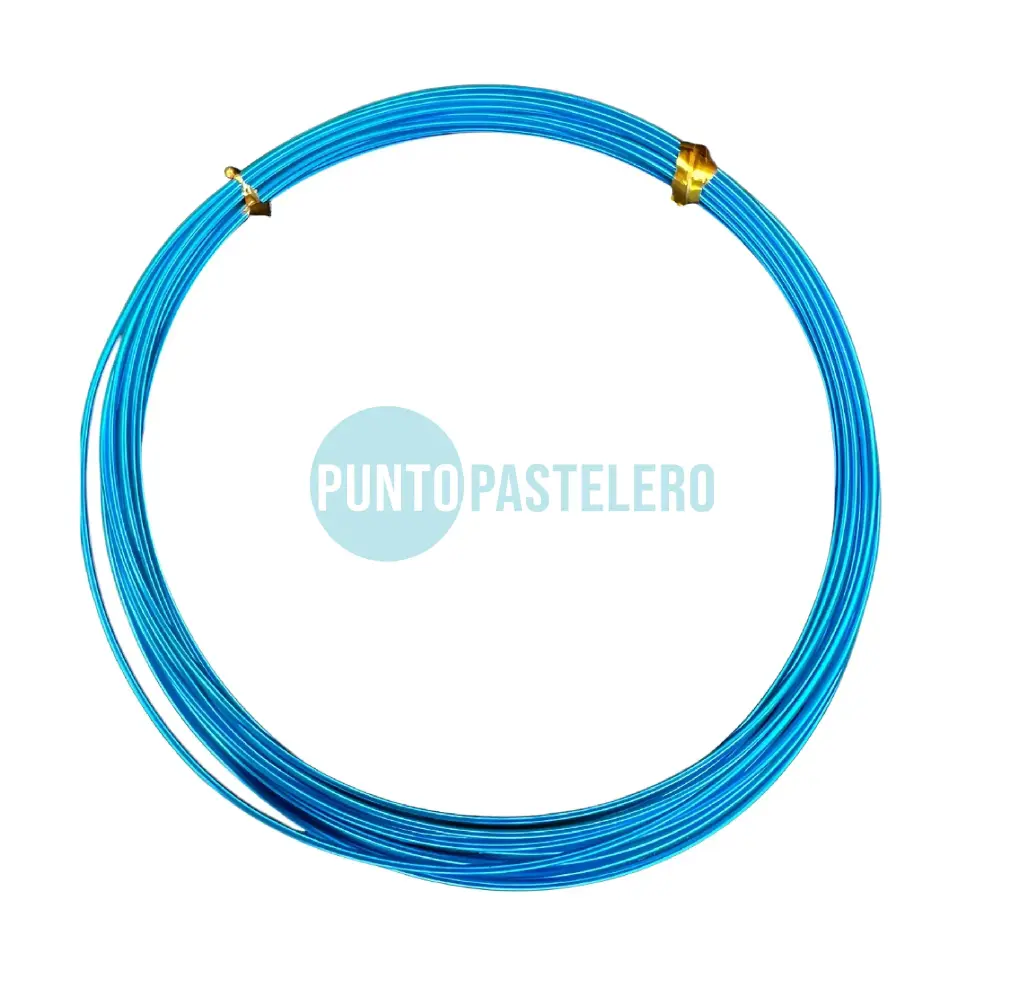 ALAMBRE DE ALUMINIO CELESTE (X 9 MT.)