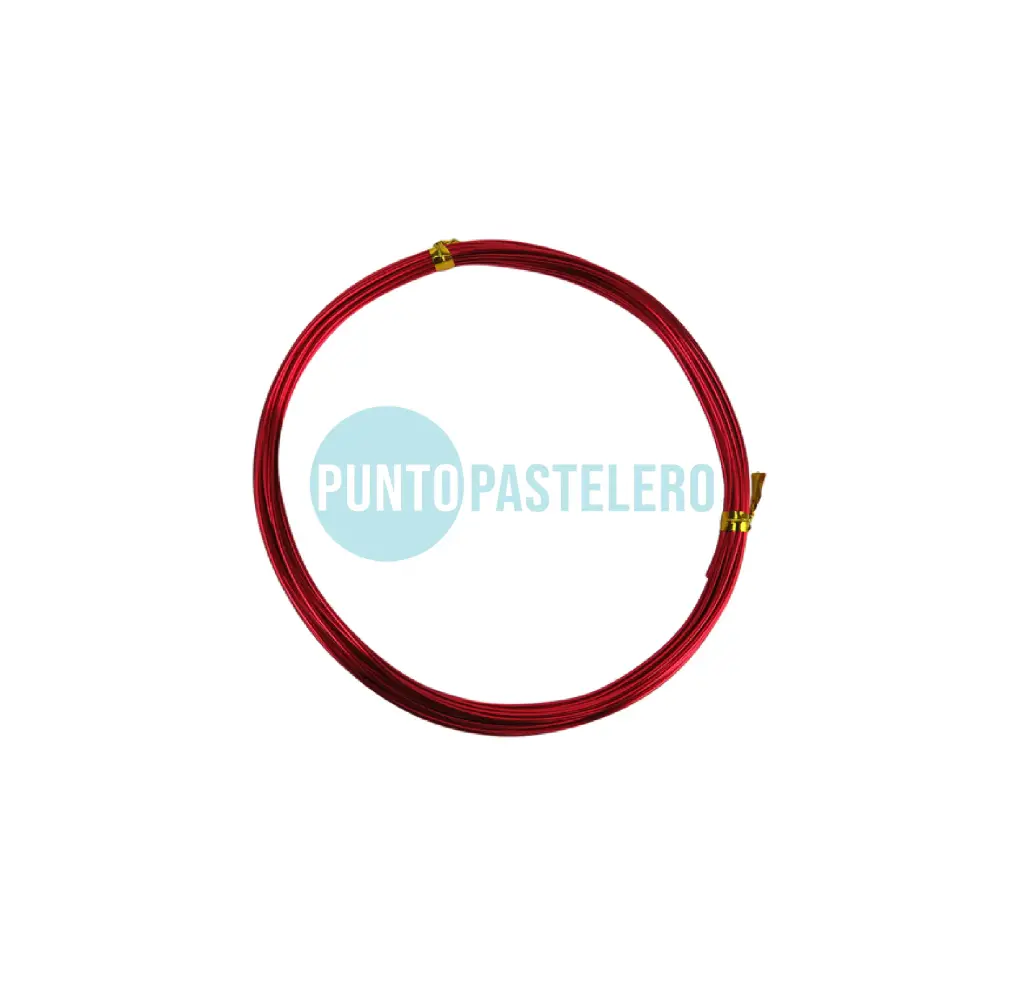 ALAMBRE DE ALUMINIO ROJO (X 9 MT.)