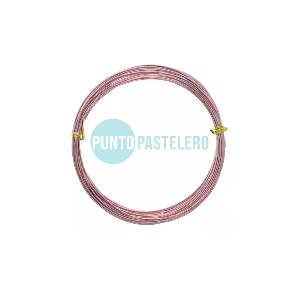 ALAMBRE DE ALUMINIO ROSA (X 9 MT.)