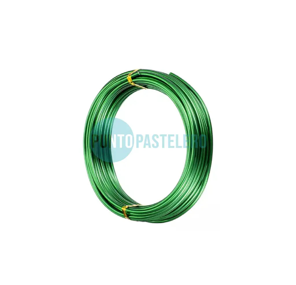 ALAMBRE DE ALUMINIO VERDE (X 9 MT.)