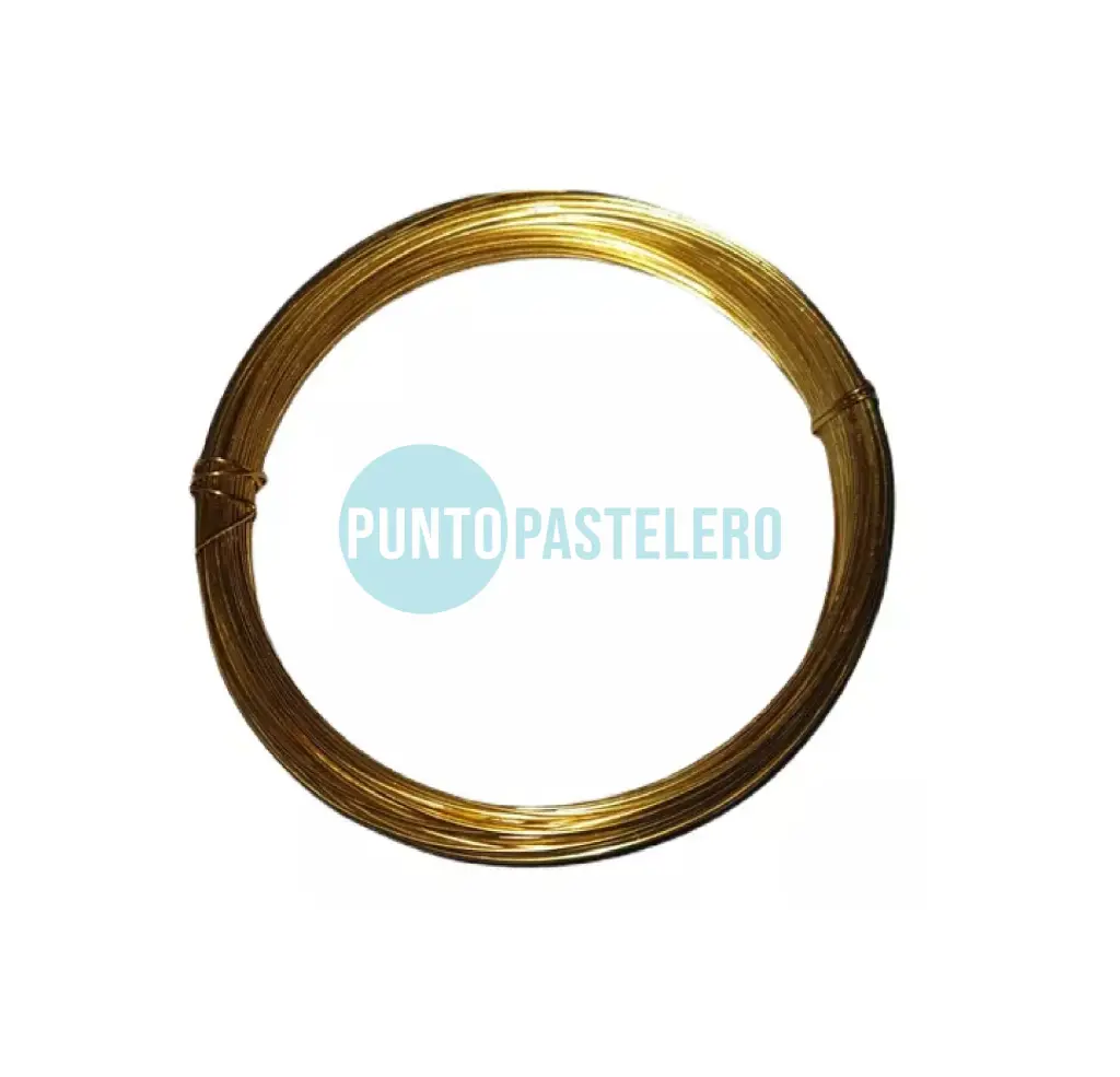 ALAMBRE DE ALUMINIO DORADO (1.25) (X 3 MT.)