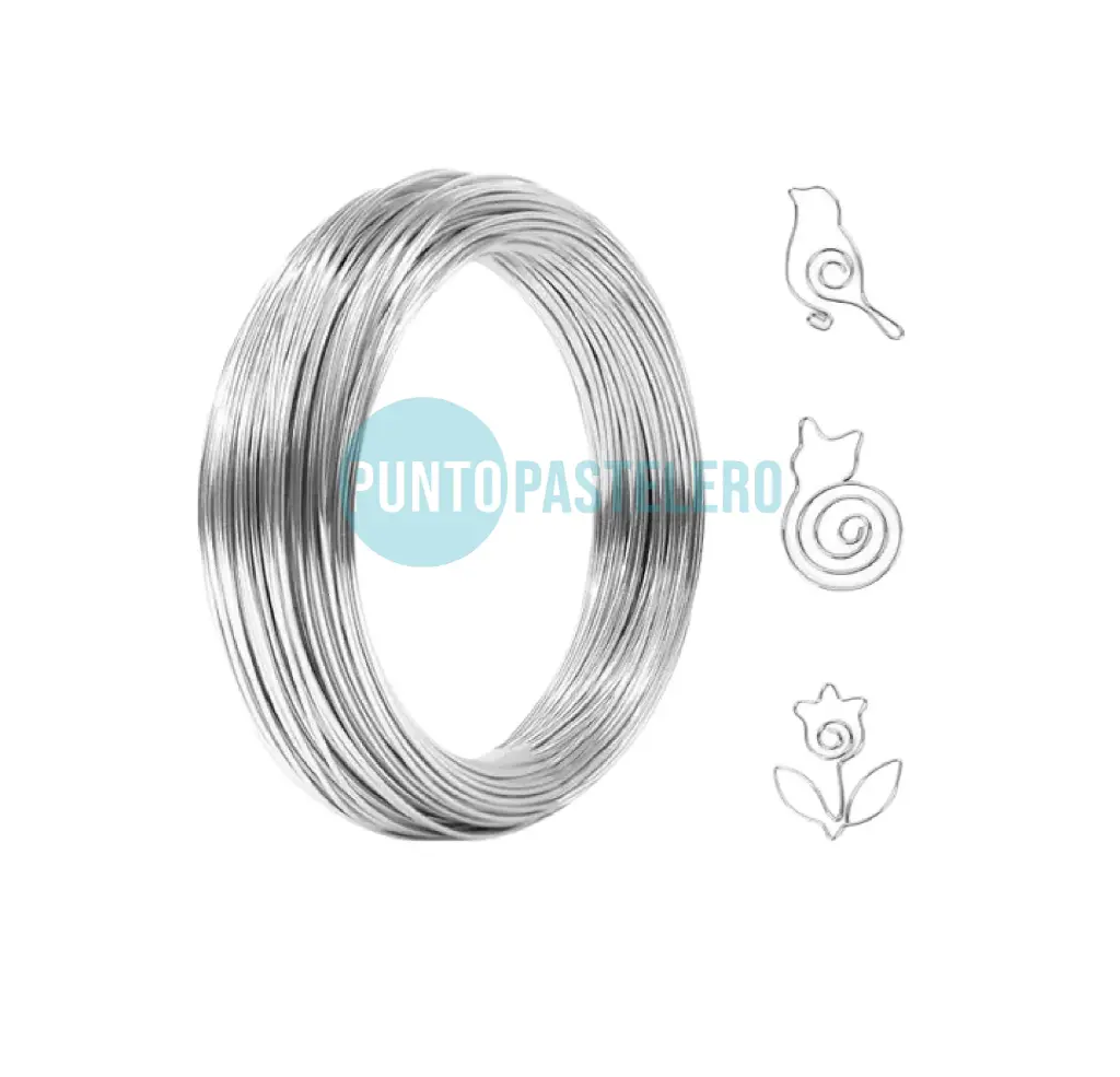 ALAMBRE DE ALUMINIO PLATEADO (1.25) (X 5 MT.)