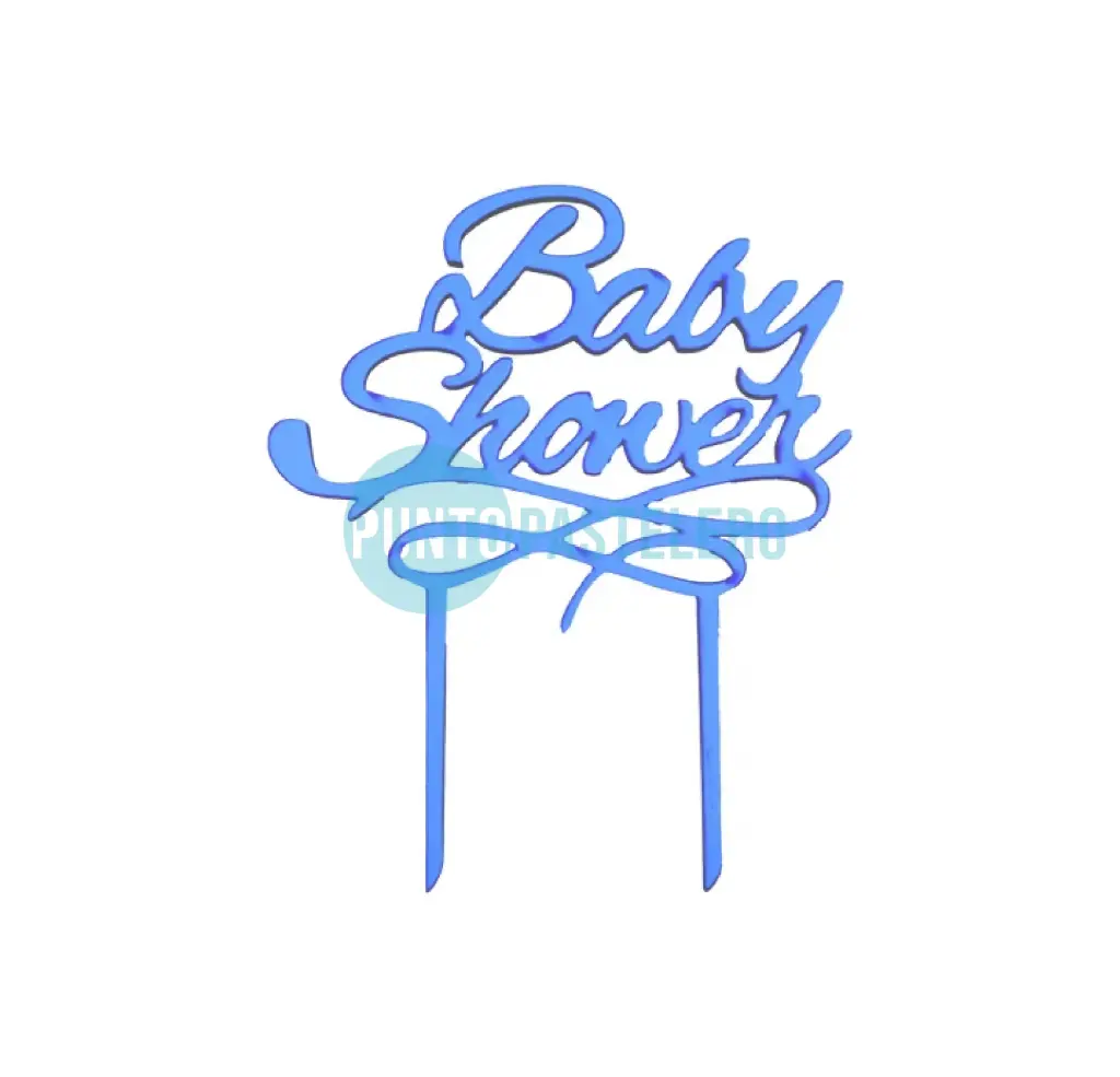 PINCHE FIBROFACIL FRASE BABY SHOWER CELESTE