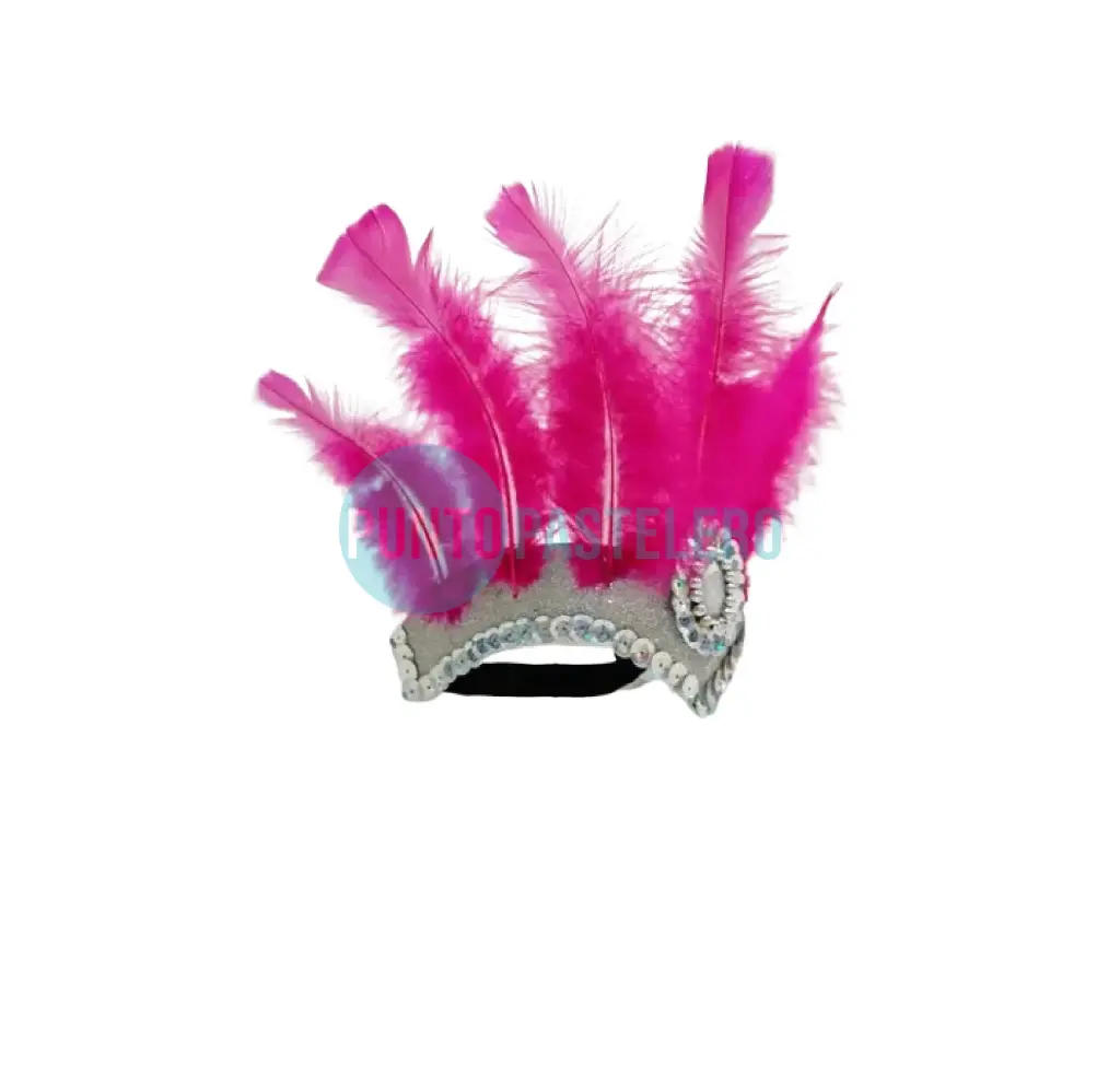 VINCHA CARIOCA REINA CON PLUMAS ECONOMICA