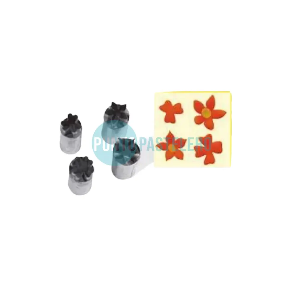 CORTANTE FLOGUS JUEGO DE FLORES MINI (4 U.) [CAJA 20]