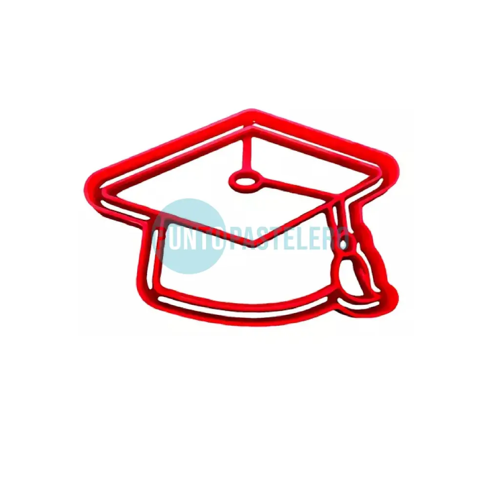 CORTANTE MARCADOR PLASTICO 3D GORRO EGRESADO [1-3]